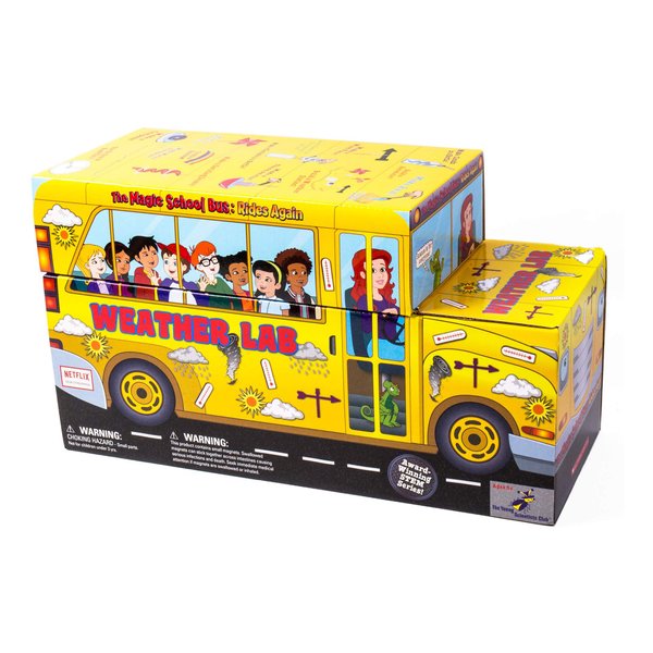 The Magic School Bus: Weather Lab By Horizon Group USA, Homeschool STEM Kit, Includes Hands-On Educational Manual, Weather Chart, Petri Dish, Data Notebook, Weather Station, Thermometer & More , Yellow