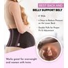 GABRIALLA Pregnancy Belly Band - Strong Support, 8" Wide, Made In USA, Black (Medium)