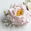 Fangsen Wedding Boho White Rose Flower Hair Clips Floral Hair Accessories for Brides and Bridesmaids Silver (Pink)