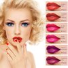 ALIVER 6 Colors Wine Liquid Lipstick, Lady Long Lasting Make Up Gloss Matte Lip Tint Wine Bottle Cover, Matte Lip Gloss (6pcs lipgloss)