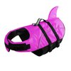 Ripstop Dog Life Jacket Shark Life Vest for Dogs, Safety Lifesaver with High Buoyancy and Lift Handle for Small and Medium Breeds（Rose Red S）