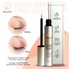 Moulie Eyelash Growth Serum, Natural Organic Lash Boost & Enhancer for Longer, Fuller, & Thicker Lashes & Brows (5ml), Cruelty-Free, & Irritation-Free Formula.