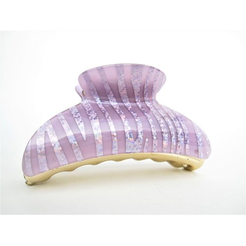 Generic Art deco purple and multi color glitter sparkle hair claw clip for thick hair