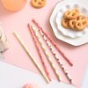 CTIGERS Cute Pineapple Patterns Paper Straws Summer Friut Style Biodegradable Drinking Straws Box of 100