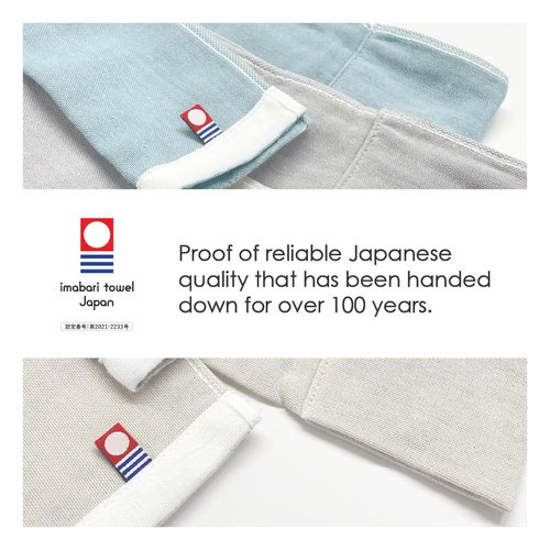 Milieu Imabari Towel Cooling Towel with Soft Gel Ice Pack Inserts Included 2 Gel Ice Packs Reusable W6713-10 (Charcoal)