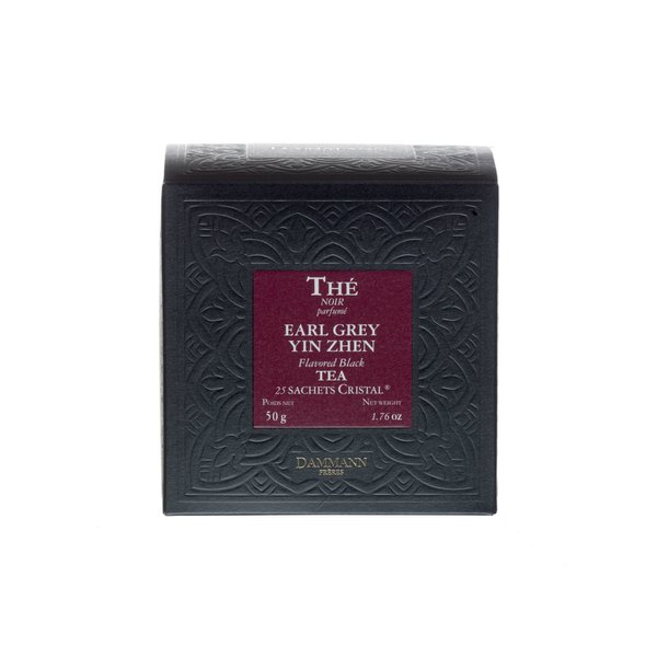 Dammann Freres Sachets Earl Grey Tea Bags, Premium Gourmet French Black and Citrus Infused Tea, 25 Count