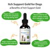 Pet Wellbeing Itch Support Gold for Dogs - Vet-Formulated - Itchy Skin & Paws, Hot Spots, Skin Allergies - Natural Herbal Supplement 2 oz (59 ml)