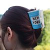 Blue Personalized American New York Coffee Cup Hair Claw Clip,Funny Acetate Hair Claw for Women Gift