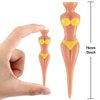 Funny Golf Tees Lady Girl Golf Tees, 76 mm/ 3 Inch Plastic Pin up Golf Tees, Home Women Golf Tees for Golf Training Accessories Uncle Father Present Men Gift Bachelor Party (30 Pieces)