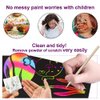 FUNNYB&G Rainbow Scratch Paper Art for Kids - 60 Pcs Magic Rainbow Scratch Paper Off Set Scratch Crafts Arts Supplies Kits Pads Sheets for Party Games Halloween Christmas Birthday Gift