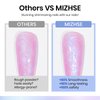MIZHSE Pearl Gel Nail Polish Set, 6 Colors Iridescent Shimmer Aurora Blue Pearl White Purple Mermaid Gel Nail Polish Soak Off U V LED Shell Thread Effect,for Nail Salon Home Manicure
