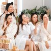 Jaciya Spa Makeup Headband 8 Packs Skincare Headband for Washing Face Spa Gifts for Women Spa Party Favors(Black)