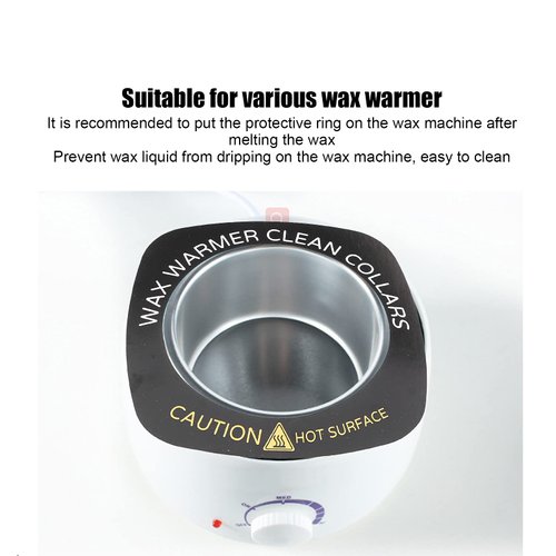 10pcs Professional Wax Warmer Collar, Wax Heater Protective Ring Accessory for Most Standard Size Wax Heaters (Square)