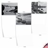 The Best Card Company - 10 Blank Note Cards with Envelopes (4 x 5.12 Inch) - Black & White Photos, Bulk Boxed Set - On the Rocks M3309