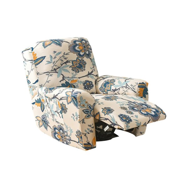 Eco-Ancheng Recliner Slipcovers 4-Pieces Lazyboy Covers Couch Chair Cover Non Slip Reclining with Storage Pockets Furniture Protector for Living Room