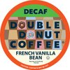 Double Donut Decaf French Vanilla Coffee Pods, Medium Roast Single Serve French Vanilla Bean Decaf Flavored Coffee Pods For Keurig K Cup Brewers, 24 Count