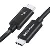 Cable Matters [Intel Certified] 20Gbps Thunderbolt 3 Cable 6.6 Feet (USB C Thunderbolt Cable) in Black Supporting 100W Charging