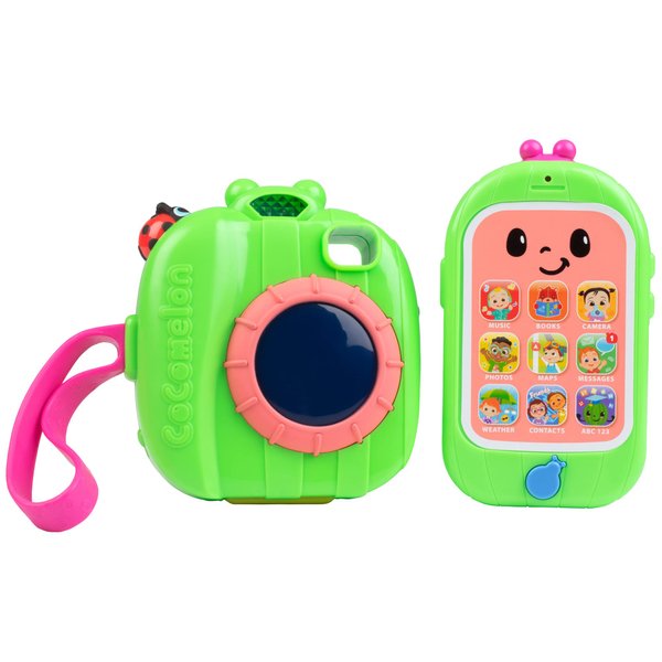 CoComelon Smart Phone & Camera Toys for Toddlers & Preschoolers, Ages 2+ - Interactive Pretend Learning Toy w/ Lights, Sounds & Music - Officially Licensed - Easter Gift for Boys, Girls, Kids