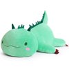 SNOWOLF Cute Dinosaur Plush Pillow Soft Dino Stuffed Animal Kawaii Plushie Toy Hugging Pillow Great Gift for Kids and Adult Birthday Christmas Valentines Day, 12",Green