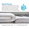 GILDEN TREE Waffle Towels Quick Dry Lint Free Thin, Bath Towel 2 Pack, Classic Style (White)