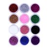 Ultra FINE Glitter for Gel Nail Art Pots Set - NYK1 DUST Powder, Face Paint Makeup, Hair, Nail Polish Craft, Festival Party Colors