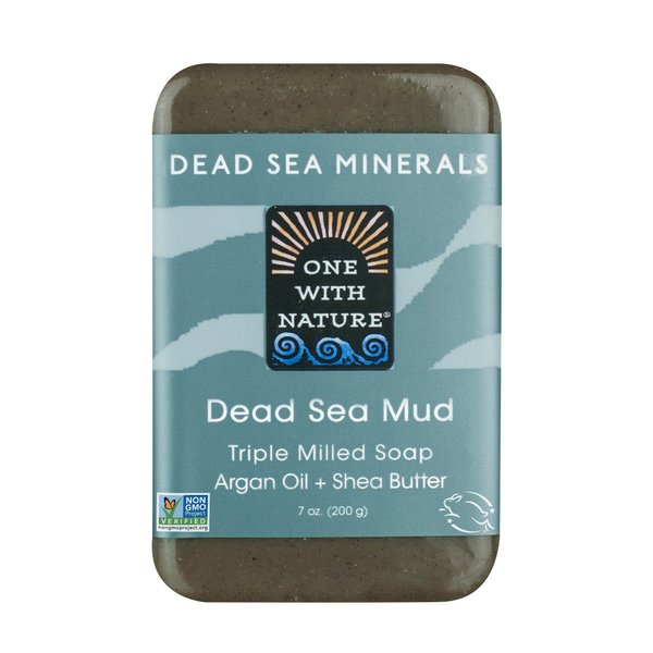 One With Nature Dead Sea Mud Bar Soap, 7 Ounce