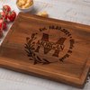 Personalized Wedding Anniversary Registry Gifts, Custom Engraved Cutting Board for Couples, Women, Men, Newly Wedding Gifts Serving Board, Christmas, Housewarming, Bridal Shower and Engagement Gift