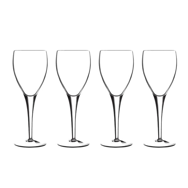 Luigi Bormioli Set of 4 Michelangelo Mastrepiece Wine Glasses, 8-Oz.