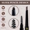 Brow Definer (Auburn) - 3R Factory Auburn Eye Brow Pencils For Women Waterproof & Retractable (1pc Pack)