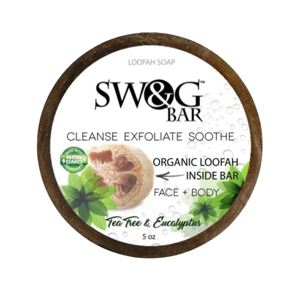 SWAG Bar Exfoliating Loofah Soaps Washes and Grooming Essentials As Seen On Shark Tank Ingrown Hair Razor Bump Blemish Control Skin Smoothing