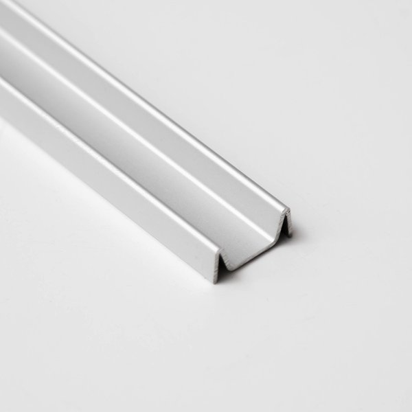 Sliding Screen Door Tracking - Silver Deluxe Double Bottom Track 72"