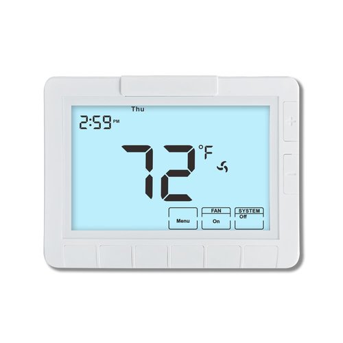 Programmable Auto Changeover Thermostat for Home, Conventional Single-Stage Systems,1 Heat/1 Cool, Extra Large Display, Smart Auto Switching,Easy-to-Use Digital Temperature Control, White Backlight