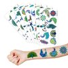 Peacock Temporary Tattoos - 80PCS Indian Festival Themed Stickers for Kids Birthday Party Supplies, Decorations, Favors, and Prizes - Cute Gifts for Boys and Girls