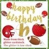 Football Happy Birthday Banner, Sports Happy Birthday Banner, Football Birthday Banner, Touchdown Banner, Sports Banner, Football Birthday Party Decorations, Gold Glitter