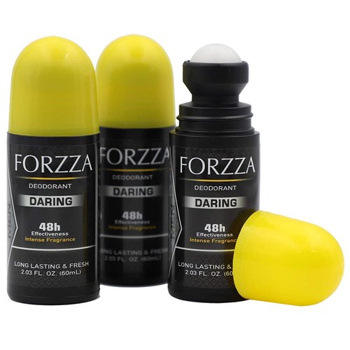 Forzza Roll-on Deodorant Daring, 3-pack Of 2.03 Oz each, 3 Roll-On Bottles