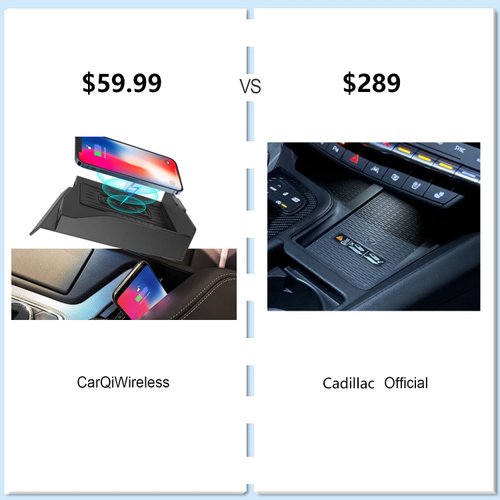 CarQiWireless Wireless Charger for Cadillac CT5 Accessories 2020-2024, Center Console Wireless Phone Charging Pad Mat for Cadillac CT5 Luxury, Premium Luxury, Sport, V-Series 2020-2024