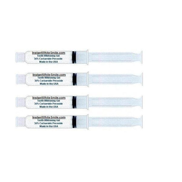 INSTANT WHITE SMILE optimized 40cc GELL ONLY syringes (NO TRAYS) 36% Professional Strength Carbamide Peroxide Teeth Whitening Gel only