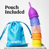 Lunette Reusable Menstrual Cup, Model 1, Clear for Light Flow, Medical Grade Silicone