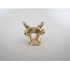 Generic Small mini gold flower petals metal hair claw clip