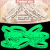 Chitidr 100 Pcs 8" Christian Bracelets Let Your Light Shine Matthew 5: 16 Bible Verse Christian Wristbands Glow in the Dark Silicone Bracelets Bulk Inspirational Scripture Trunk Or Treat Party Favors