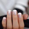 CoolNail Pearl Pink White French Fake Nails Tips Acrylic UV False Nails Press on DIY Manicure Salon Stickers Artificial Full Nail Tip