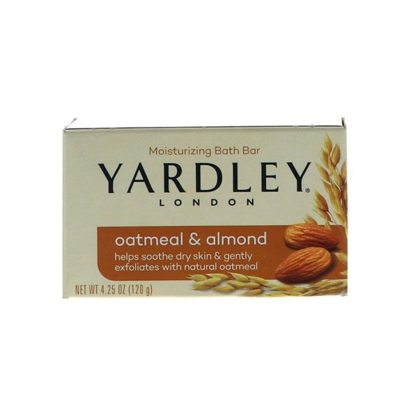 Yardley 7838-4 Yardley London Oatmeal and Almond Naturally Moisturizing Bath Bar, 4.0 oz. (Pack of 4)