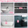WLLHYF African Bathing Sponge Net for Men Women African Long Net Bath Sponge Body Exfoliating Wash Scrub Cloth Shower Back Scrubber Skin Smoother for Daily Use(Pink)