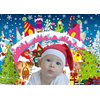XCKALI Christmas Backdrop Christmas Village Backdrop Winter Christmas Happy New Year Family Holiday Party Decoration Xmas Baby Shower Party Supplies 8x6FT