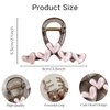 Heart Hair Claws for Women for Thick Hair French Hair Barrettes (Pink)