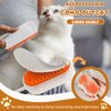 SEOLENZW Cat Brush for Shedding & Dog - 4-in-1 Self-Cleaning Steam Brush for Indoor Cats, Sleek EZ Dog Brush | Safe Gentle Grooming, Portable Pet Hair Solution