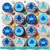 Confect Birthday Bliss Toppers for Cakes & Cupcakes | Birthday cupcake topper | Edible Toppers | Cake Decorations Supplies - Happy Birthday Toppers - 3.5 Oz