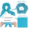 Bow Scrunchies For Hair, 15Pcs Chiffon Scrunchies Silk with Bow, Youth Bright Color Scrunchies Ponytail Holder, Hair Ties Ropes, Rabbit Bunny Ear BowKnot Scrunchies Hair Accessories for Girl Teens