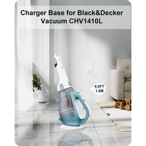 Charger Base Replacement for Black and Decker CHV1410L Dustbuster Handheld Vacuum 23V Charging Base Replacement for Black and Decker Charger P/N 90571555-09