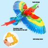 LOMIMOS Simulation Bird Cat Toy, Interactive Hanging Spinning Electric Toy Bird for Cats Indoor Ceiling Kitten Play Chase Exercise Eliminating Boredom(Parrot)
